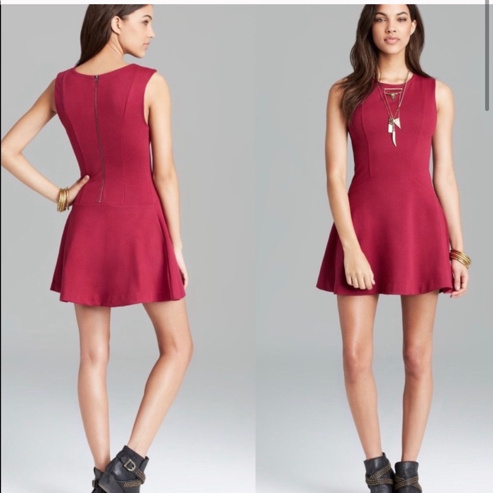 Free People Cha Cha Mini Skater Dress